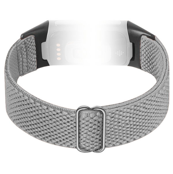Klockarmband i Nylon för Fitbit Charge 5/6 LightGrey
