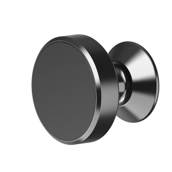 Mobile Holder Magnetic Black Puck with self-adhesive tape