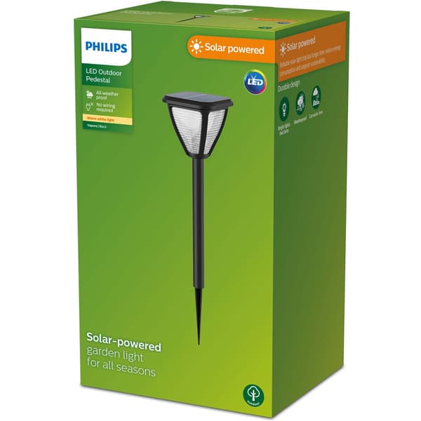 Vapora Havelampe Solcelle LED 200lm Sort
