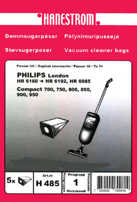 Dammsugarpåsar PHILIPS LONDON HR 6180-6192