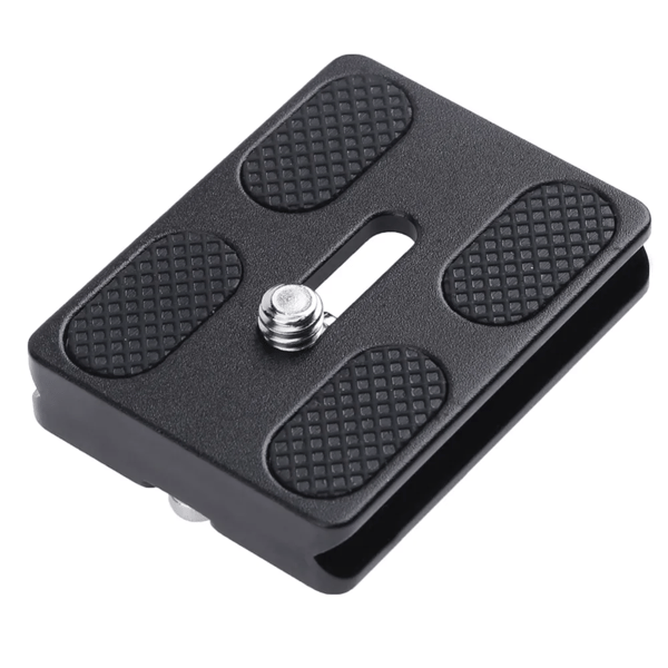 PU50 Kamera stativ monteringsplade Quick release plade til DSLR kamera Black