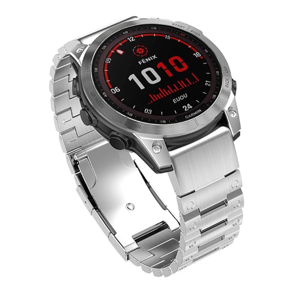 Ure Lænke i Rustfrit Stål til Garmin Ure Silver 26 mm