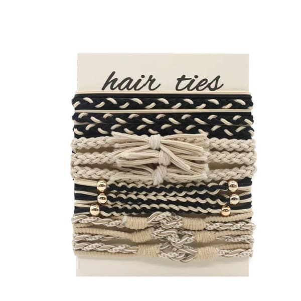 Flätade Hårband - Bohemisk Stil, 12-pack Model 7