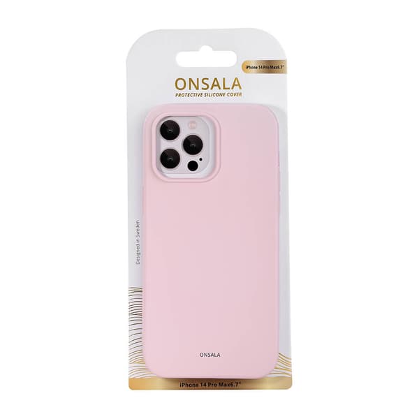 Mobildeksel Silikon Chalk Pink - iPhone 14 Pro Max