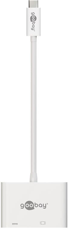 USB-C™-adapter DVI, PD, hvit