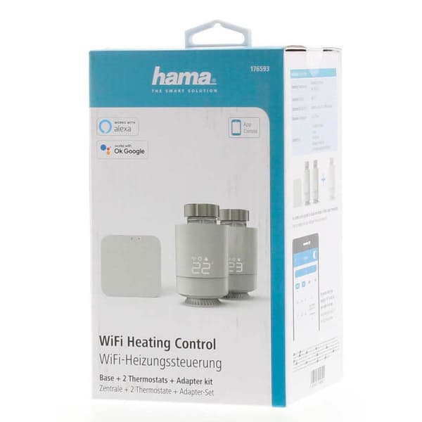 WiFi Smart Elementtermostat 2-pack Central Styrning