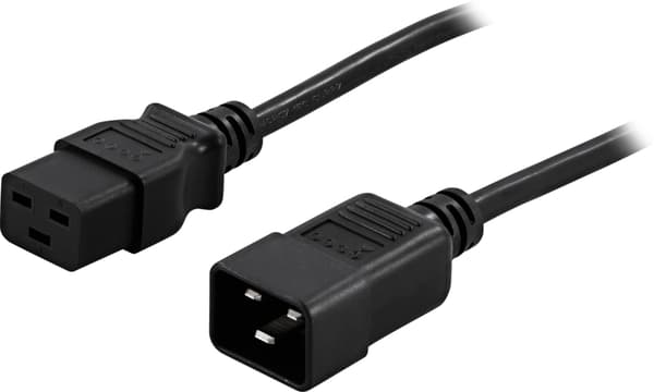 Device cable, earth, IEC320 C19 to C20, 16 A / 250 V, 1m