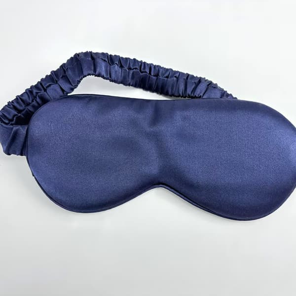100 % silke søvnmaske for øynene NavyBlue