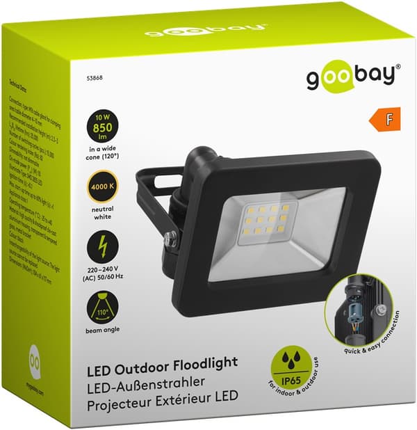 LED udendørs projektør, 10 W