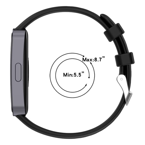 Silikon klokkerem til Huawei Band 9 og Band 8 Black