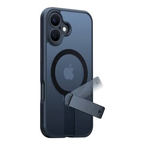 Torras Pstand Spin -suojakuori iPhone 16:lle (musta)
