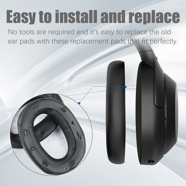 Øreputer til Sony WH-1000XM3, 1 par i Black