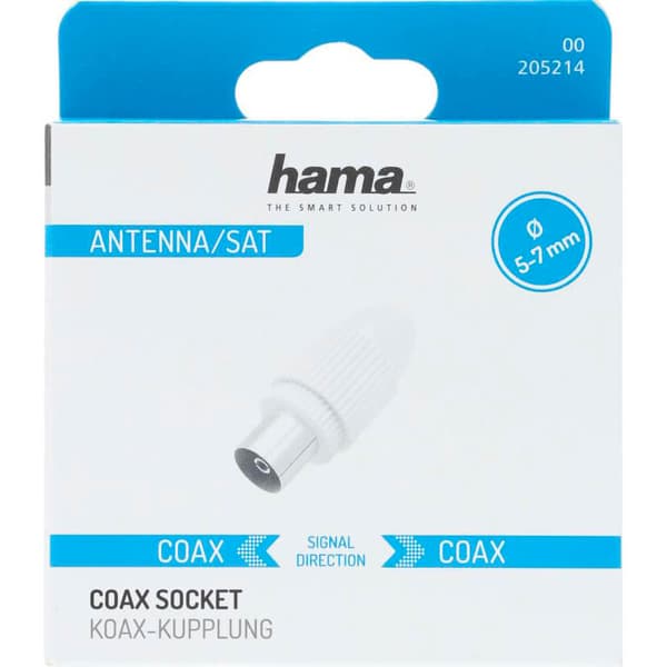 Antenniliitin Coax White