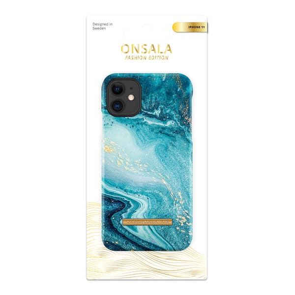 COLLECTION Mobildeksel Soft Blue Sea Marble iPhone 11