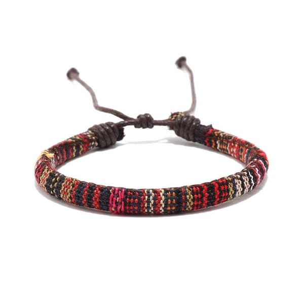 Bøhmisk flettet armbånd MultiColor