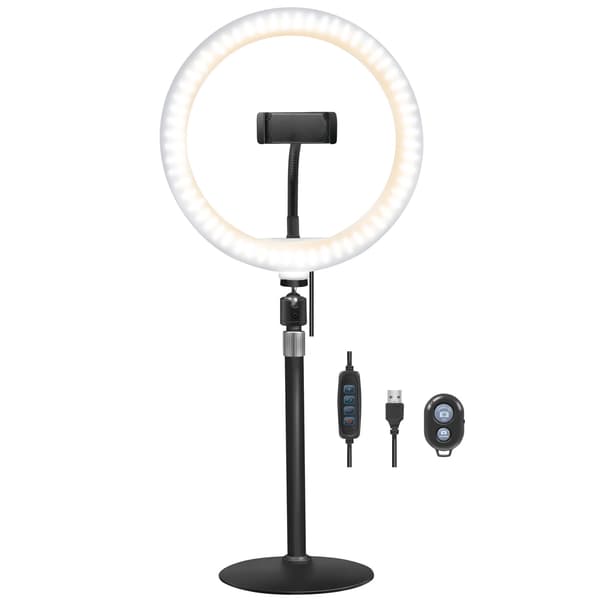 Ring light för smartphone Ø25cm m bordsstativ