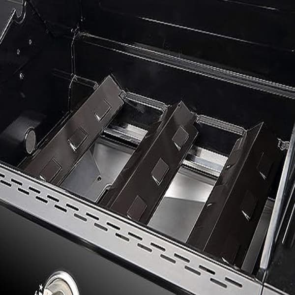 Grillvärmeplattor, 3-pack - Svarta