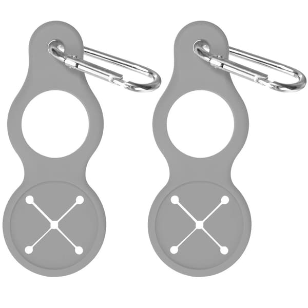 2-pack Vattenflaskhållare i Silikon med Karbinhake