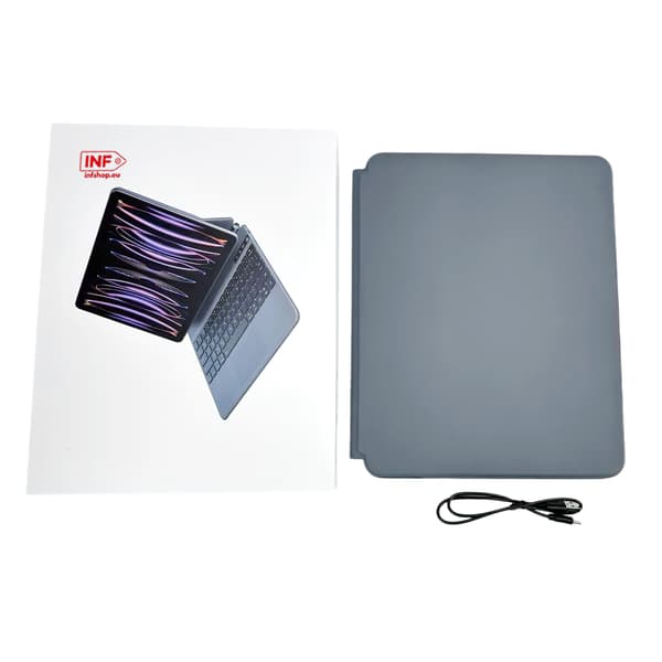Suojakotelo iPadille Bluetooth-näppäimistöllä DarkGrey iPad Pro 12.9 2018-2022
