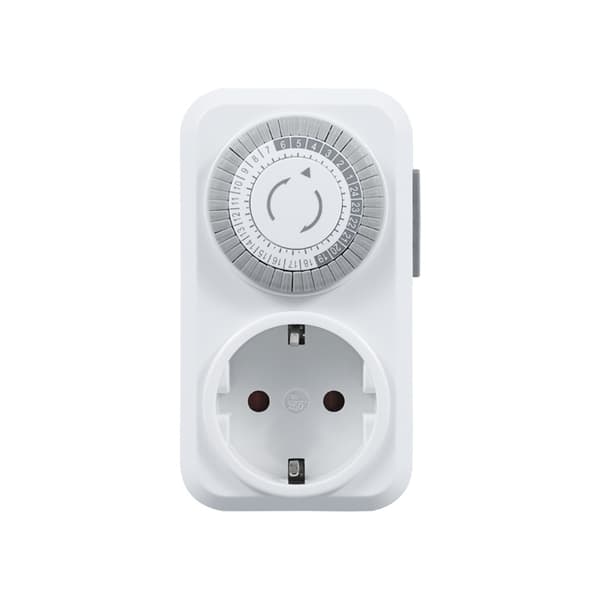 Timeruttak, plug-in mekanisk timer, energisparing 30 minutter til 24 timer