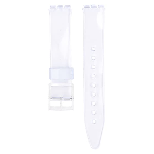 PVC Udskiftningsurrem til Swatch Transparent 19 mm