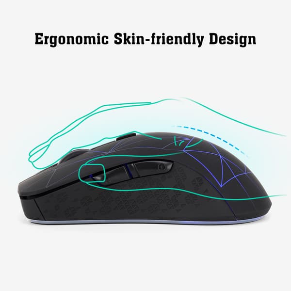 Dobbelmodus Bluetooth trådløs mus - Ergonomisk design