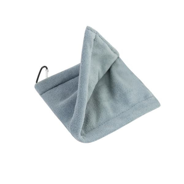 Golfbollsduk med klämma Grey