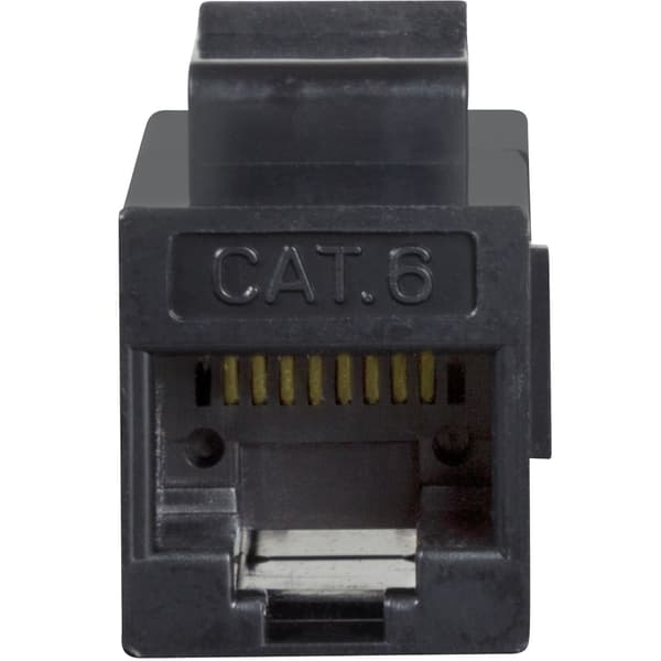 Keystone-skarvdon Cat6 UTP 2 x RJ45 Svart