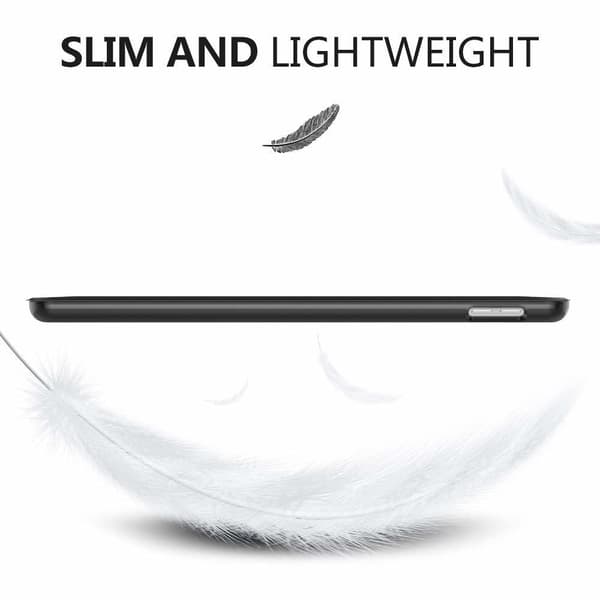 Smartdeksel til iPad 5/6 Air 1/2, sort stativ 9,7"