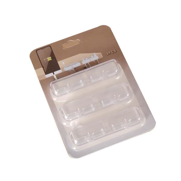 Desktop Cable Organizer Clip Kabellagring USB-kabelopptrekker Transparent