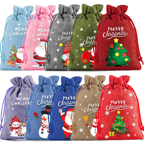 Julejute gaveposer 10-pack