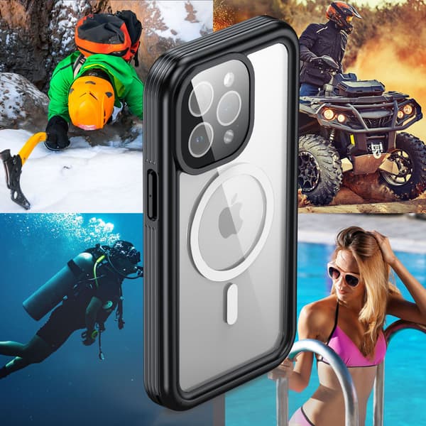 Vanntett beskyttelsesveske iPhone 15 Pro Max