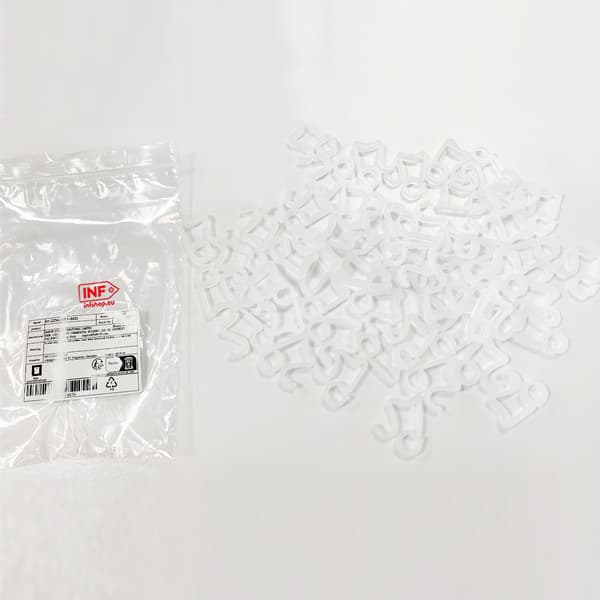 50-pack utomhuskrokar för ljusslingor Transparent