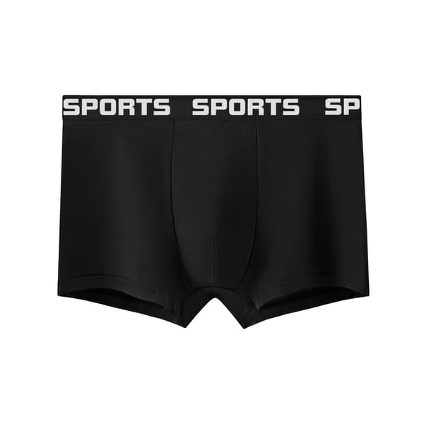 Boxershorts til mænd, sikker og støttende pasform Black 4-Pack S