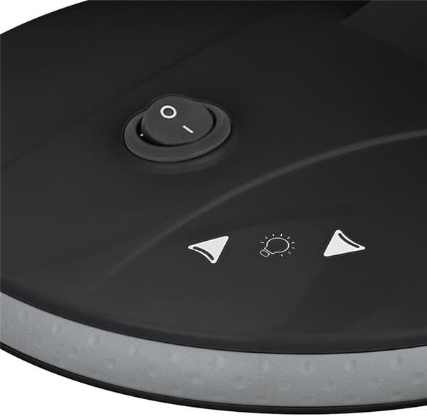LED-luplampe med fod, 6 W, sort