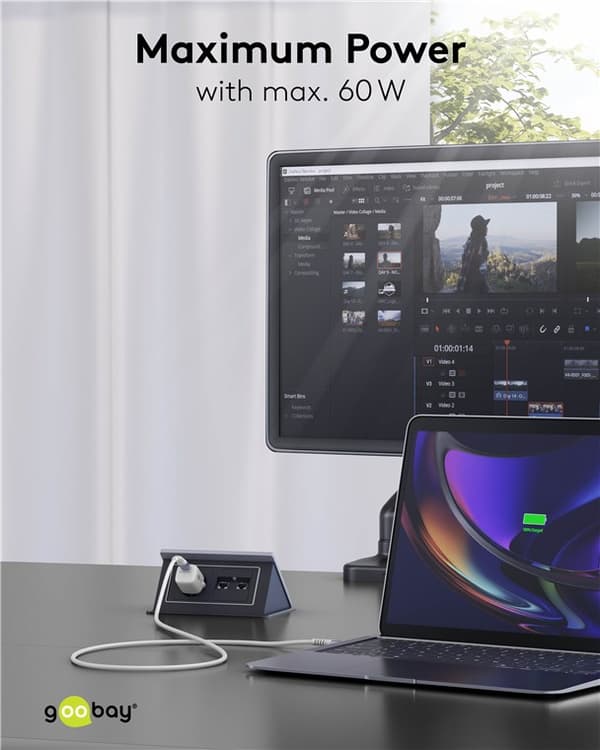 Lightning-USB-A supersoft textilkabel med metallkontakter, 2 m, vit