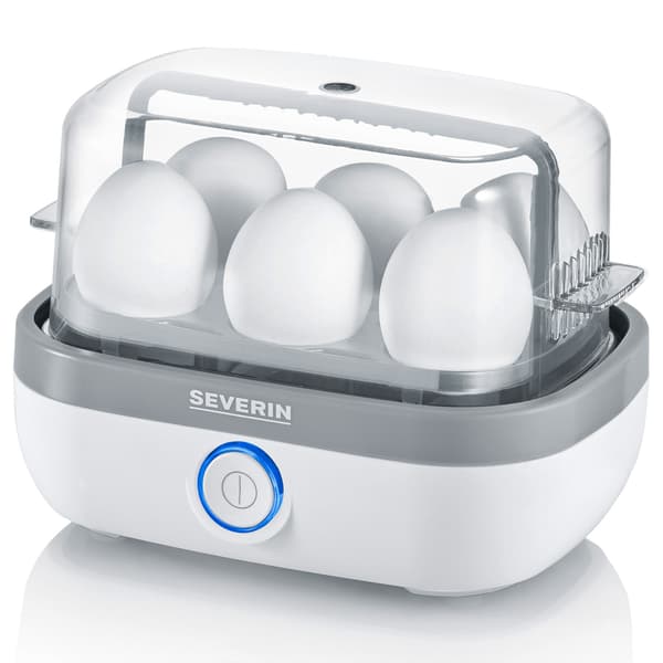Eggkoker 6 egg Hvit LED og lyd Hvit EK3164