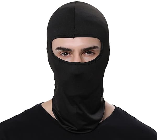 Balaclava / hiihtonaamari / MC-huppu musta 2-pack M