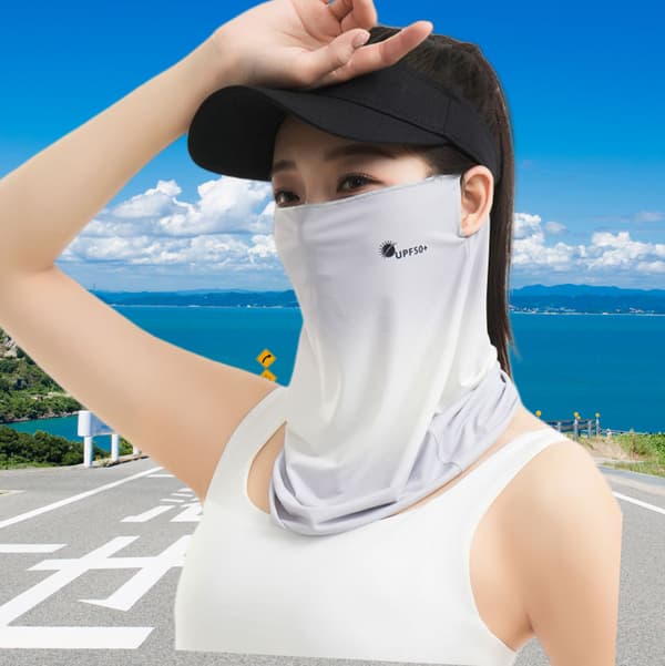 Sommar Utomhus Cykling Ansiktsmask Grey