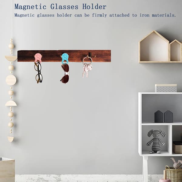 Magnetisk brilleholderclips til tøj White