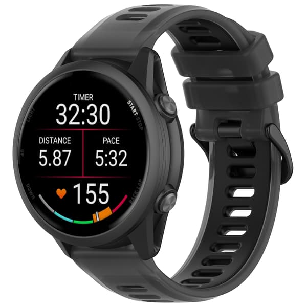 Jelly Strap for Garmin Forerunner 570 20MM Black