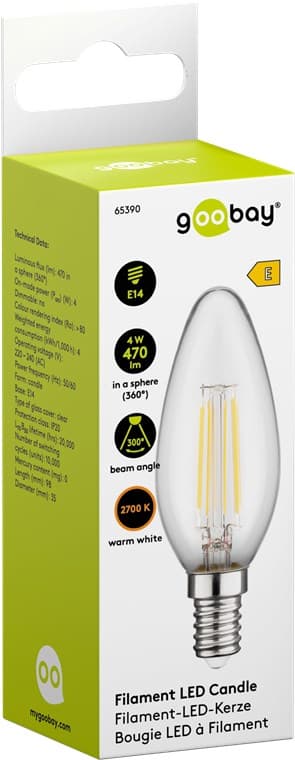 LED-lamppu hehkulangalla, 4 W