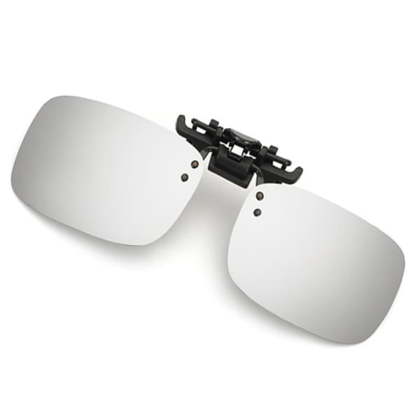 Polariserade Clip-on Solglasögon: Ultimat UV400-skydd Silver