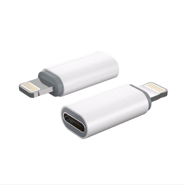 FA03 Apple Style Hvit USB-A til USB-C Adapter 27W