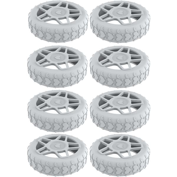 8-pak hjulbeskyttere til kufferter Grey Model 2
