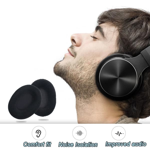 Øreputer for Kingston KHX-HSCP HyperX Cloud II Black FlannelEarpads
