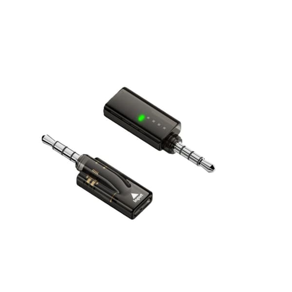 3,5 mm han til USB-C hun lydadapter med indbygget DAC dekoder 16bit/48KHz 40mW output, sort