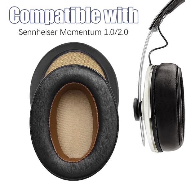 Erstatnings-øreputer for Sennheiser Momentum 1.0/2.0 Black