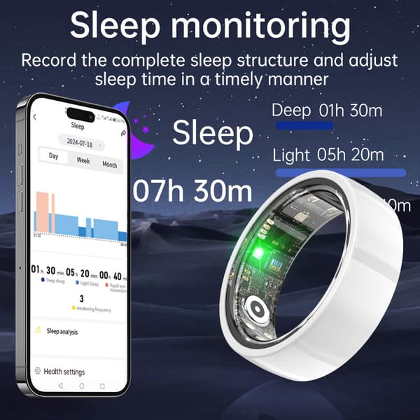 Smart Ring R1000 - Keramikutgåva White 9