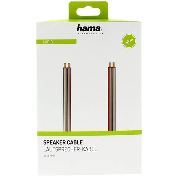 Högtalarkabel 2x1.5mm2 Transparent 10m